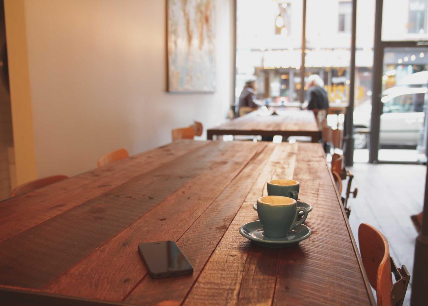 カフェの店内